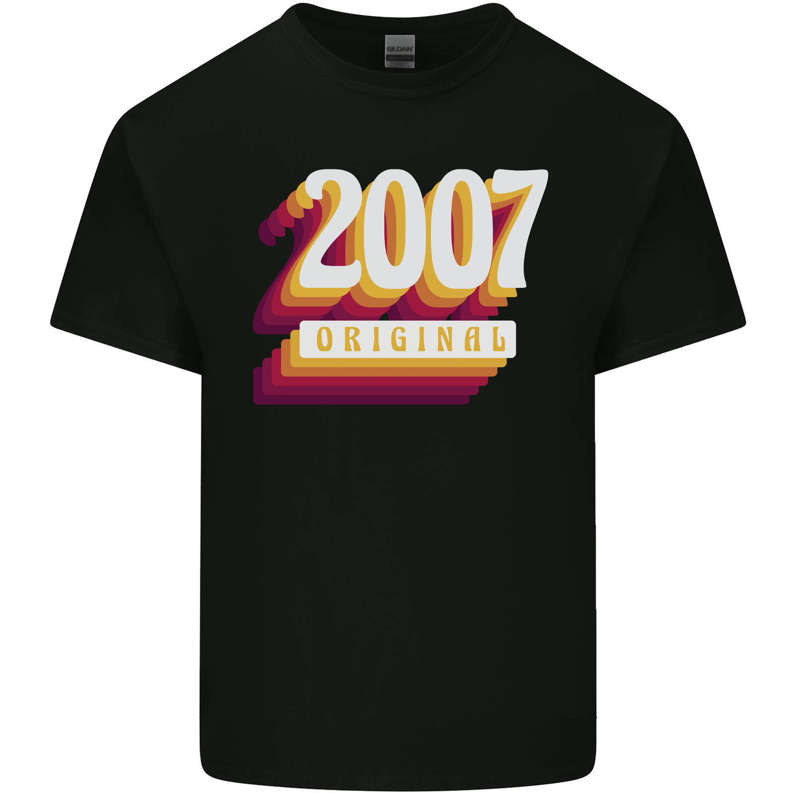 Retro 16th Birthday Original 2007 Mens Cotton T-Shirt Tee Top
