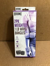 EDX 2PK Weighted 1 lb Wrist Bangles