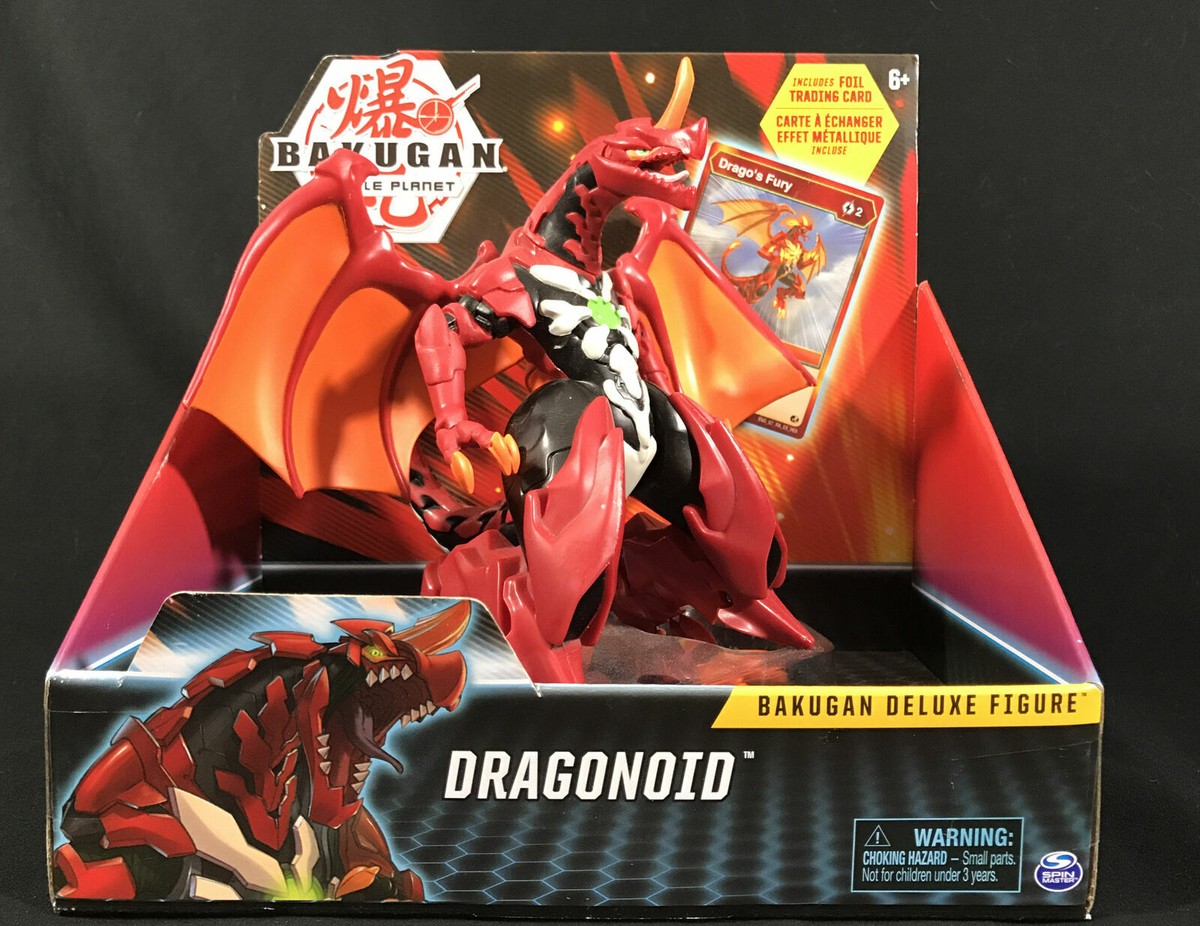 Bakugan Battle Planet Dragonoid Deluxe Action Figure Foil Trading Card NIB - Main Image