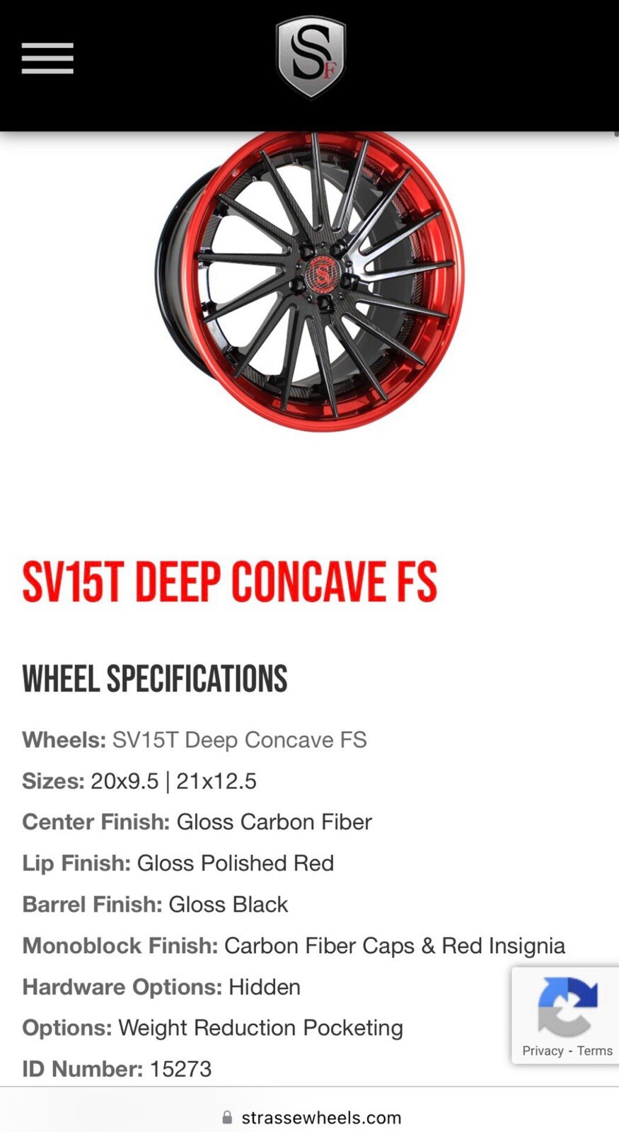 Strasse SV15T Wheels Carbon fiber 5x112 Mclaren Lamborghini Mercedes Audi
