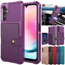 For Samsung Galaxy A05 A05S A15 A35 A55 5G PU Leather Card Wallet Case Cover