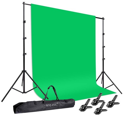 Photo Background Support Syste With 8.5 X 10ft Backdrop Stand Kit, 100
