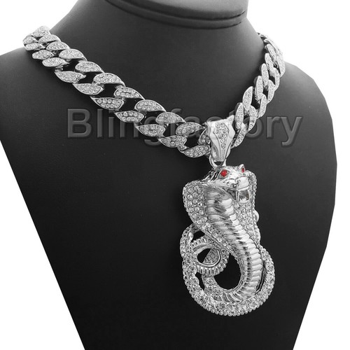 Iced Cuban Chain Necklace | eBay