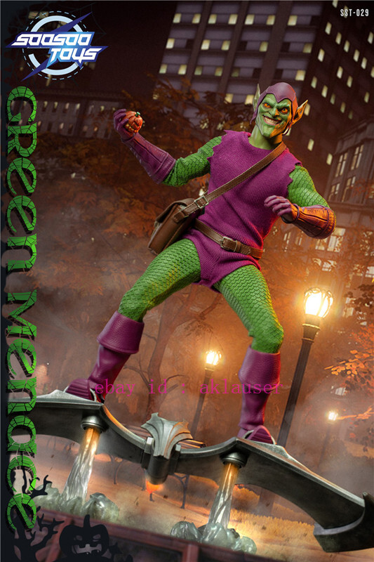 SOOSOO TOYS 1/6 GREEN MENACE ゴブリンフィギュア Soosootoys 1/6 Sst-029 Green Goblin Green Menace Action Figure