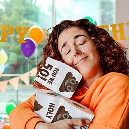 Happy 30-80th Birthday Toilet Paper - Funny Novelty Gag Joke - Holy Crap! Decor - Picture 9 of 14
