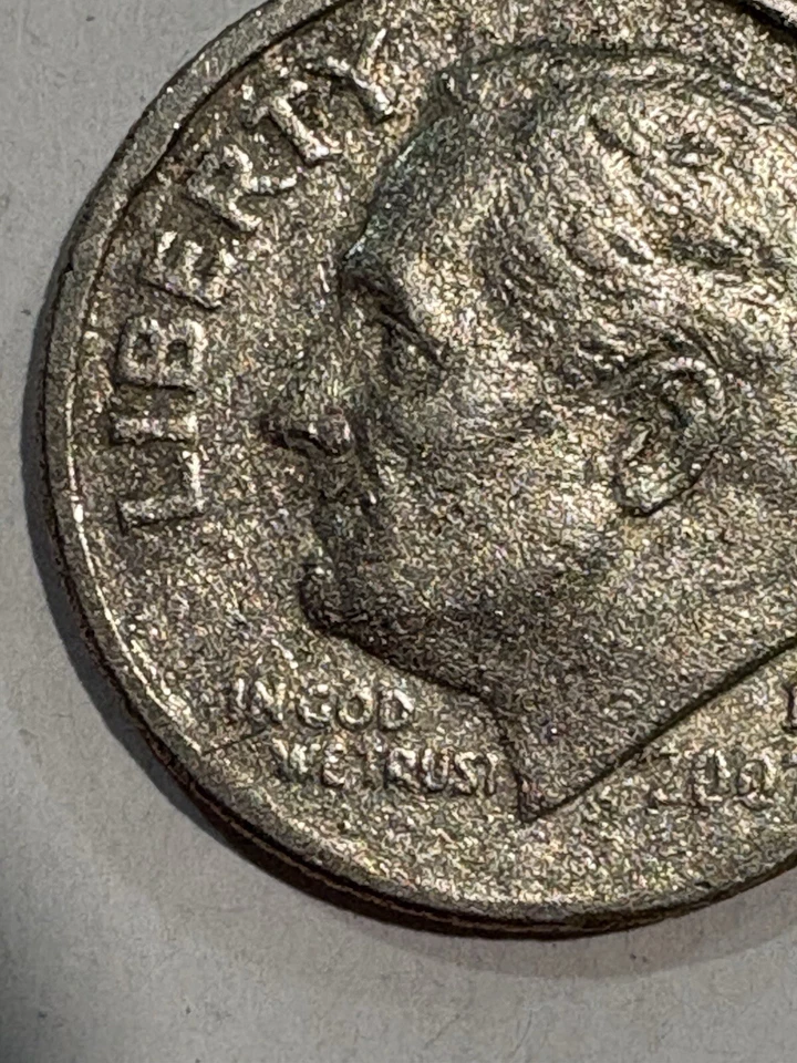 2006 P Roosevelt Dime Missing Clad Layer On Both Sides! Must See... - Image 4 of 4
