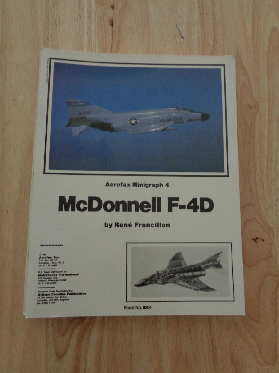Aerofax Minigraph 4: McDonnell F-4D by Rene Francillon SC | eBay