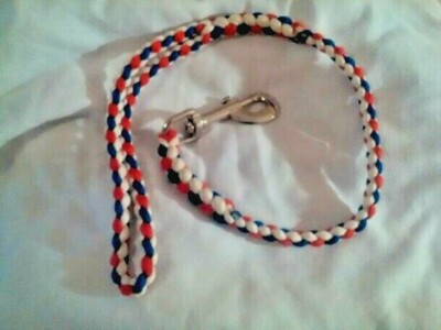 Paracord Large Dog Leash Braided hand made you can pick 2-color (2 foot) 