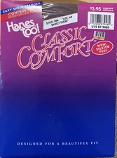 Control Top Pantyhose Hanes Too Classic Comfort Barely There Size AB