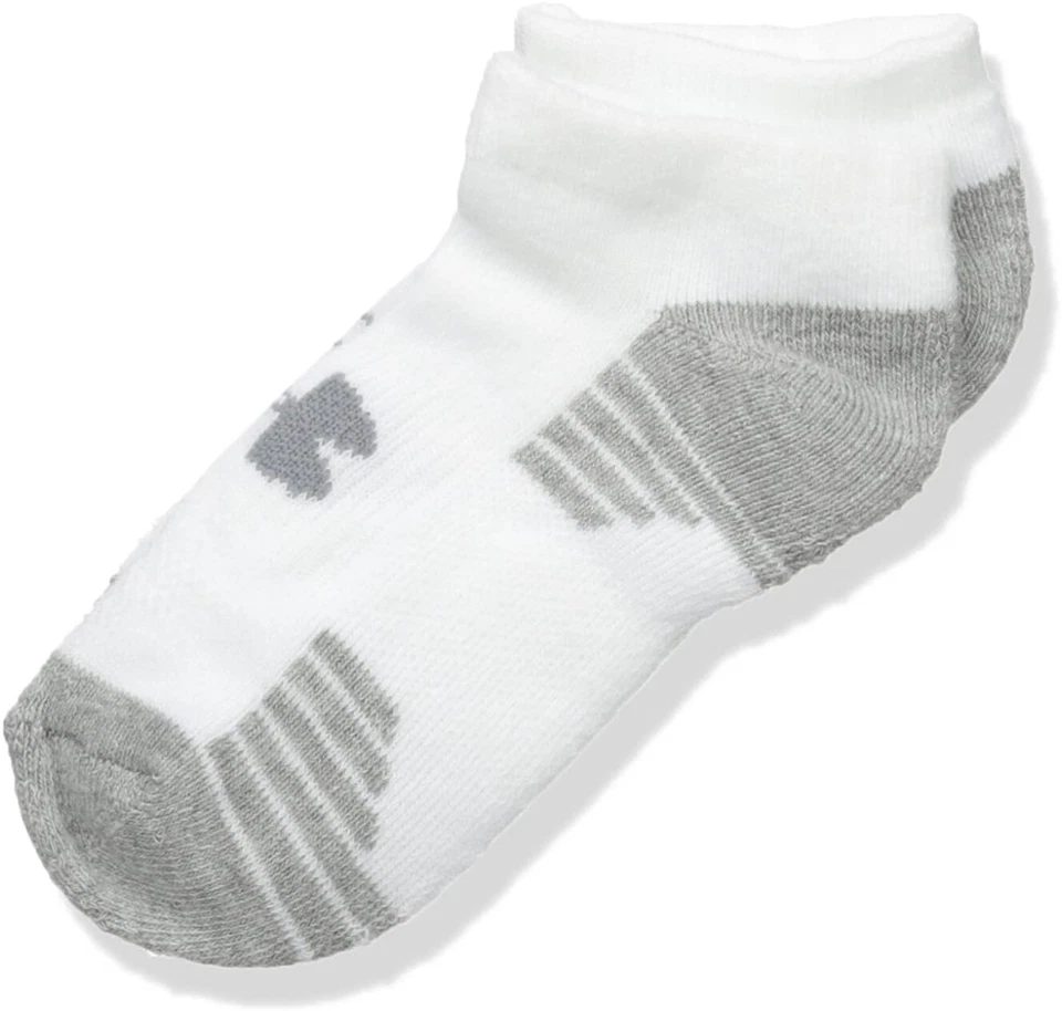 Under Armour Kids 179003 HeatGear tech No Show упаковка 3 шт. белые размер 13,5K-4Y - Изображение 3 из 3