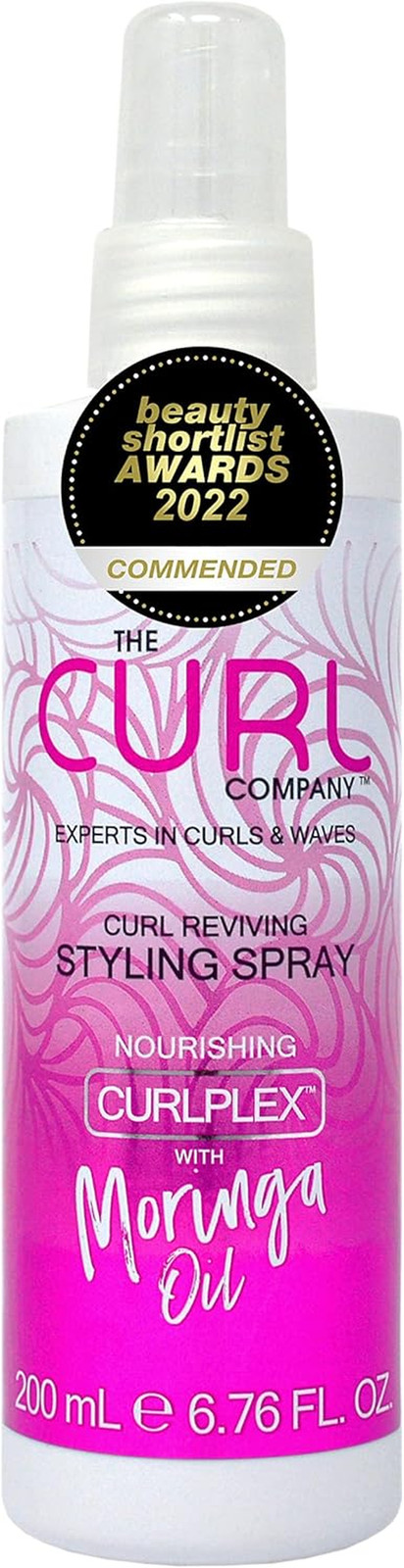 Curl Reviving Styling Spray (200Ml) - Formulato Professionalmente Con Curplex Nu