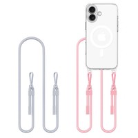 Tech-Protect Flexair Chain Magsafe Iphone 16 Grau & Pink