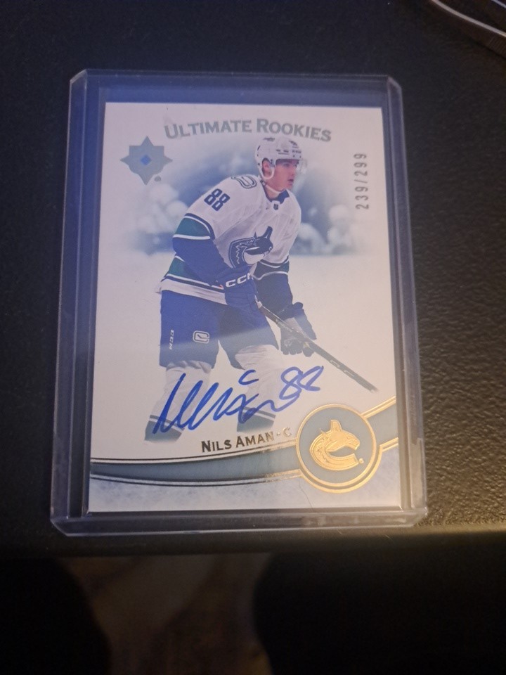 2022-23 Ultimate Nils Aman RC #239/299 Vancouver 