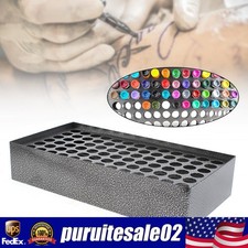 78-Holes Tattoo Ink Rack Wall Mounted Ink Bottle Display Holder Stand Organizer