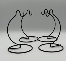 Black Metal Ornament Display Stand Set of 4