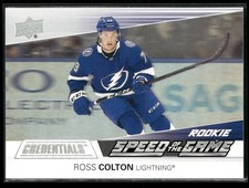 2021-22 Upper Deck Credentials #SGR18 Ross Colton Speed of the Game Rookies