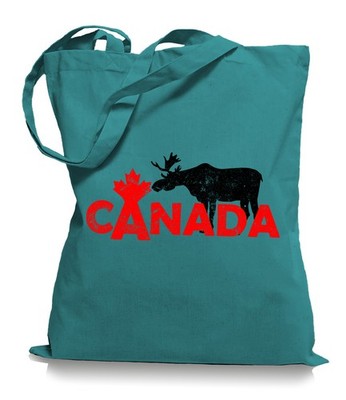 Canada Moose Elch Stoffbeutel Jutebeutel Tasche Tragetasche / Bag