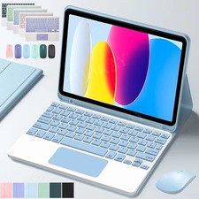 Touchpad Keyboard Case With Mouse For iPad A16 11th /10th Generation 2025/2022