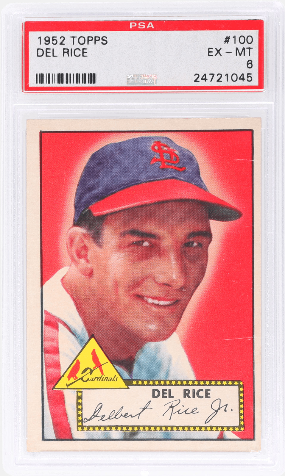 1952 Topps Del Rice #100 PSA 6