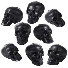 9 Pcs Halloween Skull Figurine 2.4 Inch Skeleton Head Table Decor Figurines S...