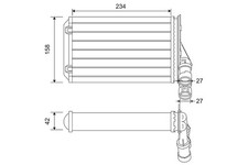 Wärmetauscher Innenraumheizung VALEO 812044 für XANTIA CITROËN PEUGEOT Aluminium