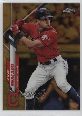 2020 Topps Chrome Gold Refractor /50 Oscar Mercado #182 0m0