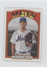 2021 Topps Heritage High Number Mini 16/100 Carlos Carrasco #717 0i1b