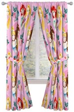 Jay Franco Disney Princess Sassy 84 Inch Drapes 4 Piece Set - Beautiful Room...