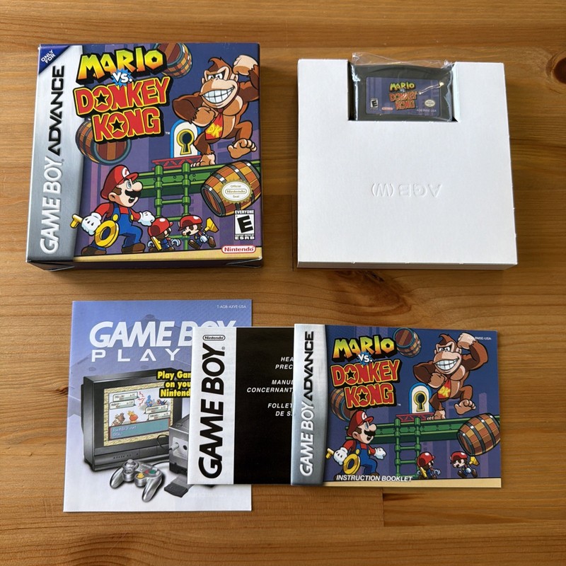 Mario vs. Donkey Kong -Nintendo Game Boy Advance, 2004- GBA CIB