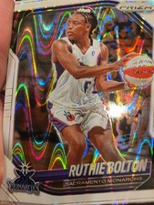 RUTHIE BOLTON: 2025 Donruss WNBA card #40 WHITE SEISMIC PRIZM