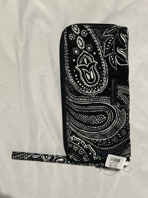NWT Vera Bradley RFID Accordion Wristlet Zip-Around Wallet in Stellar Paisley