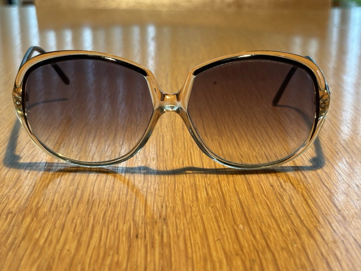 Vintage Luxottica 1970s Sunglasses Italy Disco retro Grandma Chic Electroplated luxottica sunglasses products for sale | eBay main image 3