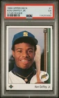 1989 Upper Deck Baseball Ken Griffey Jr. #1 RC Rookie PSA 5