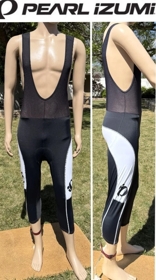 PEARL IZUMI 3/4 cycling bib tight mesh upper padded chamois mens Large
Opens in a new window or tab