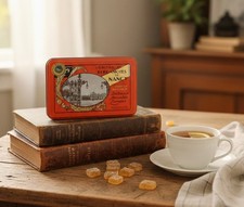 Boîte à Bonbons Vintage "Bergamotes de Nancy" – Métal Lithographié