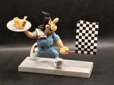 Figurine moto JOE BAR TEAM Joé le BARMAN donne le DEPART ou ARRIVEE 1/18