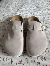 Birkenstock Boston Buckle Suede Clogs