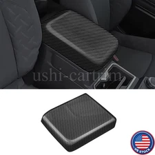 Carbon Fiber Armrest Box Cover Trim For Toyota Tacoma 2024 2025 4Runner 2025