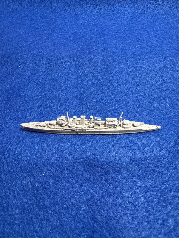 GHQ Micronauts WWII, 1/2400 HMS Suffolk, British CA, cleaned, assembled, primed