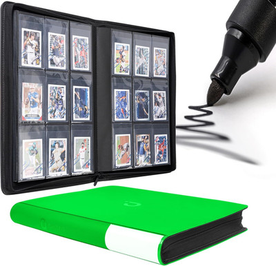 Semi Rigid Card Holder Binder for 360 Cards, Storage & Display Album with Labels