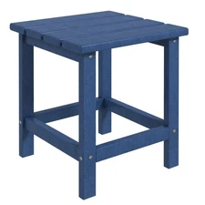 15x15x18in Blue Yard Table HDPE Lightweight Durable 110lb