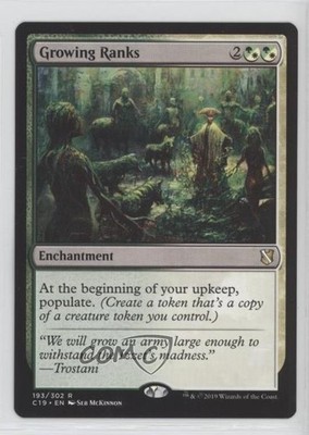 Growing Ranks Magic: Commander 2019 C19 #193 | eBay