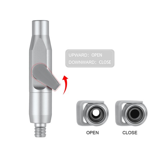 Válvulas de succión dental universal adaptador de punta fuerte/débil piezas de repuesto de aluminio EE. UU. - Imagen 20 de 24