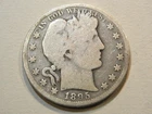 1895 liberty barber silver half dollar coin
