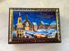 Large cookie tin, Germany, hinged lid, Lebkuchen-Schmidt, advertising, 2016