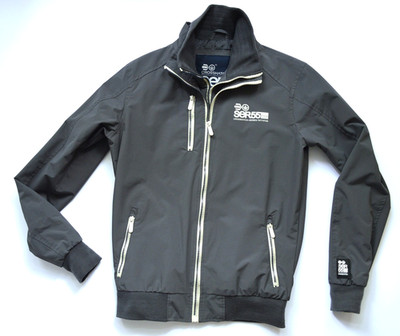 Crosshatch Übergangsjacke blaugrau Gr. S doppelter Reißverschluß