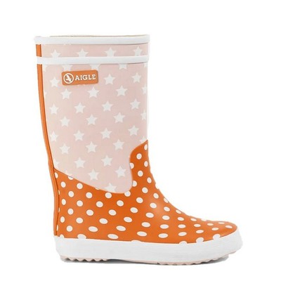 Aigle Mädchen Gummistiefel Lollypop Etoile Orange Gr. 34  NEU in Karton