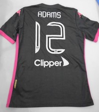Leeds United 2019 20 Away Shirt Adams 12 Black Pink Genuine Men's M