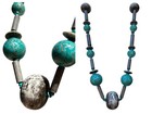Necklace Native American Turquoise Silver-toned Beading — photo 1