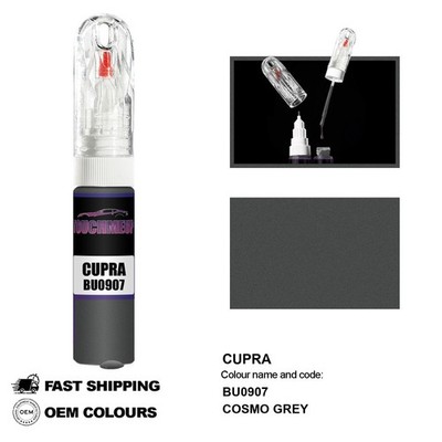 FÜR CUPRA COSMO GREY BU0907 Touch Up Lackstift Pinsel Fix Kit Kratzer Chip Set